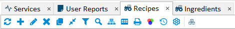 Screenshot showing the Print Recipes button in FeedWatch